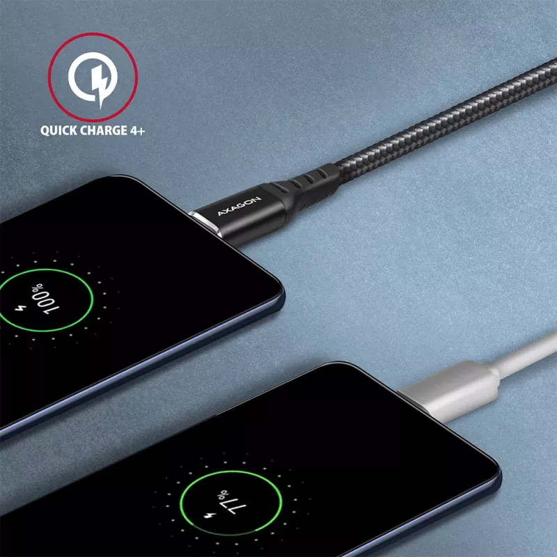 USB-Kabel Axagon BUCM-CM20AB 2m USB C Schwarz