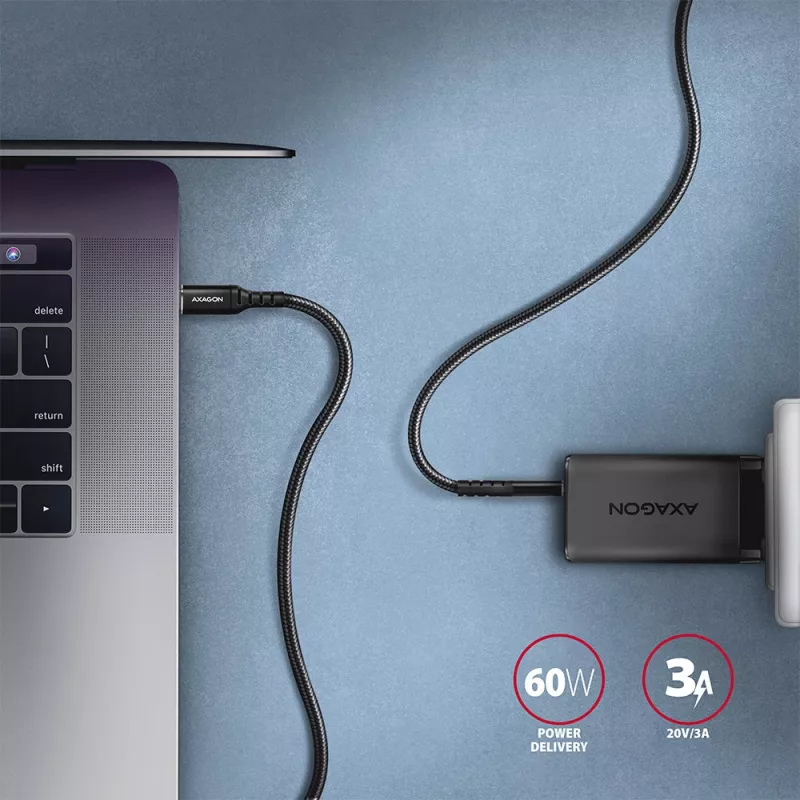 USB-Kabel Axagon BUCM-CM30AB USB 2.0 3 m USB C Schwarz