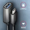 Axagon RUCM-AFAC Kabeladapter USB-C (M) -> USB-A (W), 20cm, USB 3.2 Gen 1, 3A, ALU