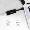 AXAGON ADE-XR USB 2.0 Typ-A auf Fast Ethernet 10/100 Adapter, RJ-45, Realtek RTL8152, schwarz, 23 g