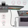 Axagon HMC-HCR3A 3x USB-A+ HDMI+ SD/microSD USB-C 3.2 Gen 1 Hub 20cm Kabelgebundener USB 3.2 Gen 1 (3.1 Gen 1) Typ-C Grau