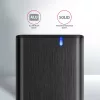 Axagon EEM2-SB2 Externes USB-C 3.2 Gen 2 Metallgehäuse für M.2 NVMe & SATA SSD-Festplatten. Schraubenlos