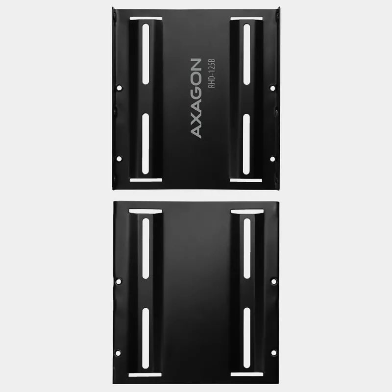 Axagon RHD-125B Einbaurahmen für 1x 2,5 Zoll in 3,5-Zoll-Schacht - Schwarzes Metall