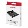 Axagon RHD-125B Einbaurahmen für 1x 2,5 Zoll in 3,5-Zoll-Schacht - Schwarzes Metall