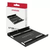 Axagon RHD-125B Einbaurahmen für 1x 2,5 Zoll in 3,5-Zoll-Schacht - Schwarzes Metall