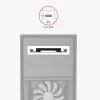 Axagon RHD-125S Halterung für 1x 2,5 Zoll HDD/SSD in 3,5 Zoll Schacht, Metall, grau