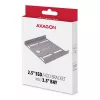 Axagon RHD-125S Halterung für 1x 2,5 Zoll HDD/SSD in 3,5 Zoll Schacht, Metall, grau