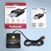 Axagon CRE-SM3SD USB Smartcard- & SD/microSD/SIM-Flachkartenleser Indoor USB 2.0 Schwarz