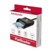 Axagon CRE-SM3SD USB Smartcard- & SD/microSD/SIM-Flachkartenleser Indoor USB 2.0 Schwarz