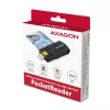 Axagon CRE-SMP2A USB Smartcard- & SD/microSD/SIM PocketReader Kartenleser Indoor USB Typ-A/USB Typ-C Schwarz