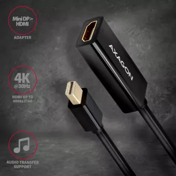 Axagon RVDM-HI14N Mini DisplayPort -> HDMI 1.4 Adapter 4K/30Hz