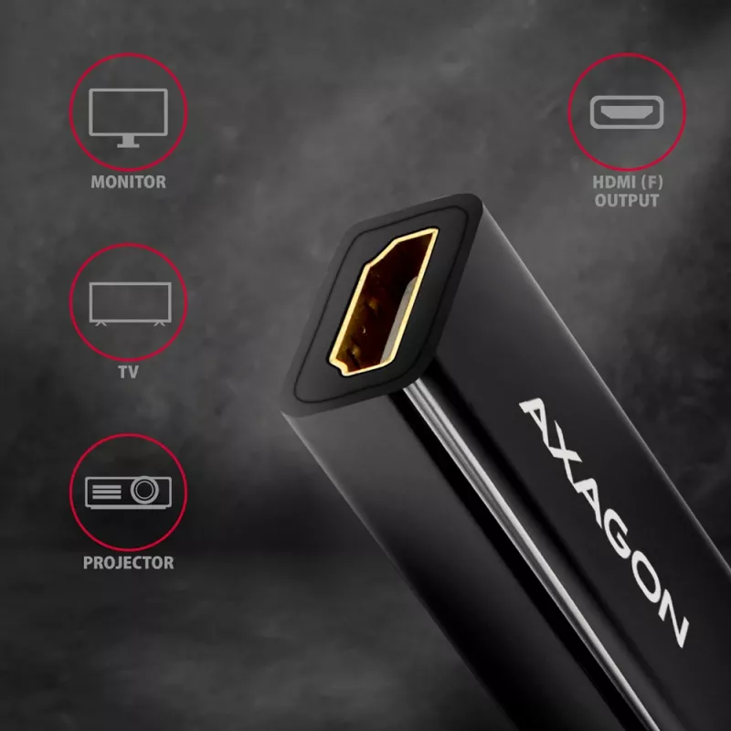 Axagon RVDM-HI14N Mini DisplayPort -> HDMI 1.4 Adapter 4K/30Hz