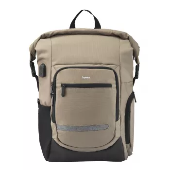 Hama Terra 39,6 cm (15,6 Zoll) Rucksack Beige, Schwarz