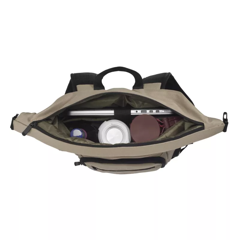Hama Terra 39,6 cm (15,6 Zoll) Rucksack Beige, Schwarz