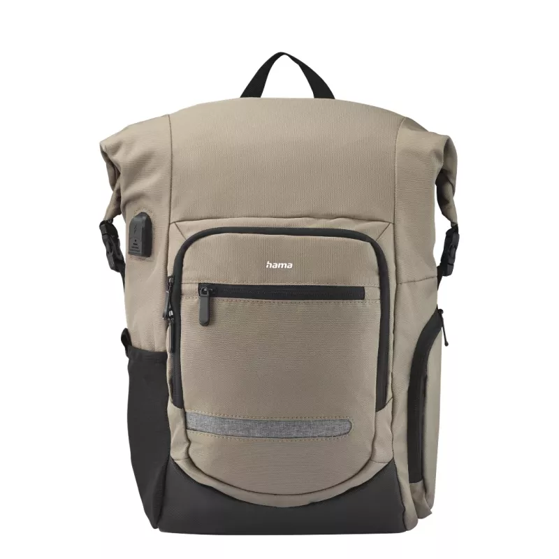 Hama Terra 39,6 cm (15,6 Zoll) Rucksack Beige, Schwarz