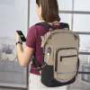 Hama Terra 39,6 cm (15,6 Zoll) Rucksack Beige, Schwarz