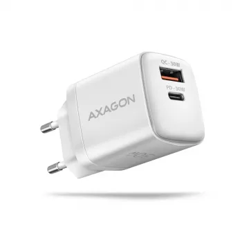 Ladegerät Axagon ACU-PQ30W QC3.0 30W USB-C Weiß
