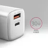 Ladegerät Axagon ACU-PQ30W QC3.0 30W USB-C Weiß