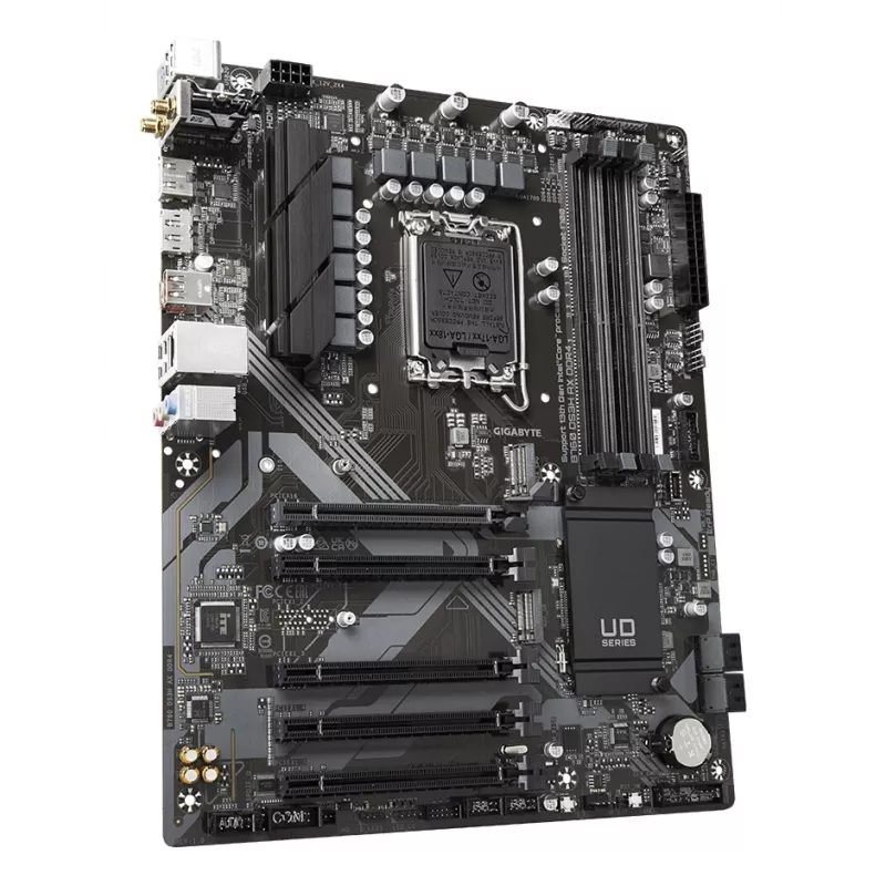 GIGABYTE B760 DS3H AX DDR4 Mainboard - Unterstützt Intel Core 14. CPUs, 8+2+1 Phasen Digital VRM, bis zu 5333MHz DDR4 (OC), 2xPCIe 4.0 M.2, Wi-Fi 6E, GbE LAN, USB 3.2 Gen 2