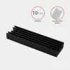 Axagon CLR-M2L10 Passiver Aluminium-Kühlkörper für alle M.2 SSDs, Größe 2280, 10 mm hoch.