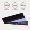 Axagon CLR-M2L6 Passive aluminum heatsink for all M.2 SSDs, size 2280, high 6 mm