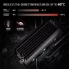 Axagon CLR-M2XL Passiver Aluminium-Kühlkörper für einseitige und zweiseitige M.2 SSD-Laufwerke, Größe 2280, Höhe 36 mm