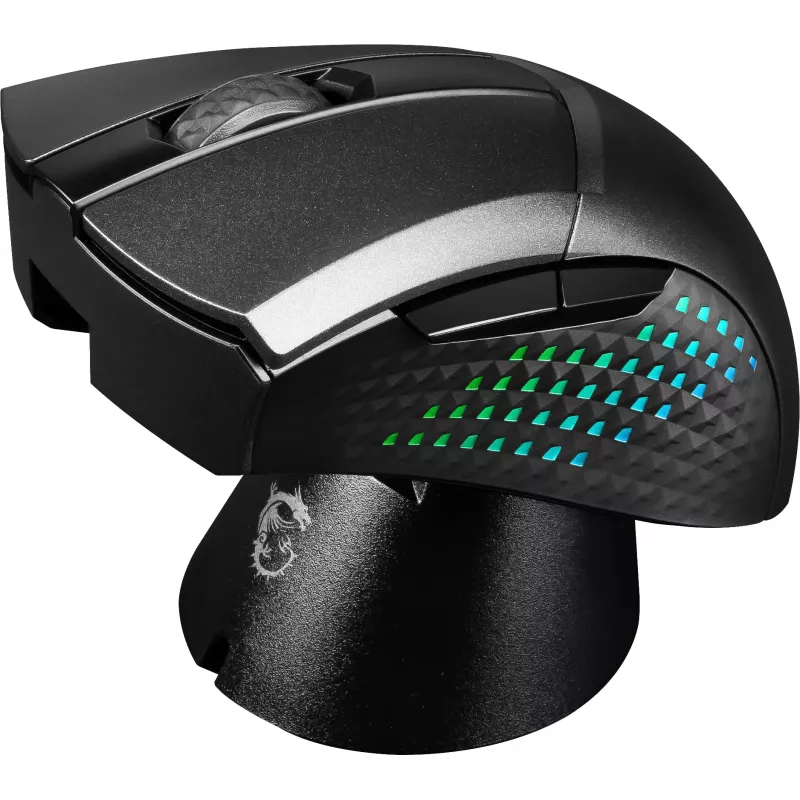 MSI CLUTCH GM51 LIGHTWEIGHT WIRELESS Maus Gaming Rechtshänder RF + Bluetooth + USB Typ-C Optisch 26000 DPI