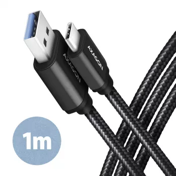 USB-Kabel Axagon BUCM3-AM10AB USB 3.2 Gen 1 1 m USB C USB A Schwarz