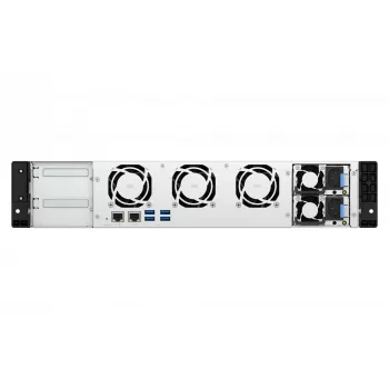 QNAP TS-855EU-RP NAS Rack (2U) Intel Atom® C5125 8 GB DDR4 0 TB QuTS hero Schwarz