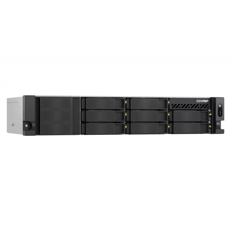 QNAP TS-855EU-RP NAS Rack (2U) Intel Atom® C5125 8 GB DDR4 0 TB QuTS hero Schwarz