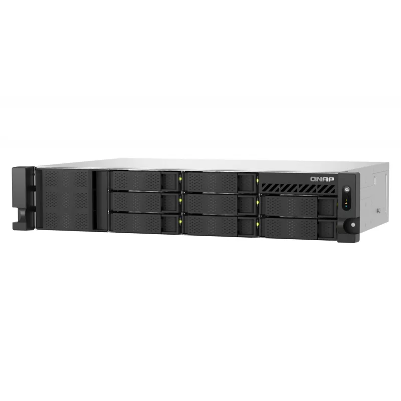 QNAP TS-855EU-RP NAS Rack (2U) Intel Atom® C5125 8 GB DDR4 0 TB QuTS hero Schwarz