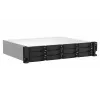 QNAP TS-1264U-RP NAS Rack (2U) Intel® Celeron® 8 GB DDR4 0 TB QNAP QTS Aluminium, Schwarz