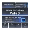 TP-Link Archer AX5400 Multi-Gigabit WiFi 6 Router, Wi-Fi 6 (802.11ax), Dualband (2,4 GHz / 5 GHz), Ethernet LAN, Schwarz, Desktop-/Stangen-Router
