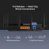 TP-Link Archer AX5400 Multi-Gigabit WiFi 6 Router, Wi-Fi 6 (802.11ax), Dualband (2,4 GHz / 5 GHz), Ethernet LAN, Schwarz, Desktop-/Stangen-Router