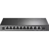 TP-Link 8-Port 10/100Mbit/s + 3-Port Gigabit Desktop Switch mit 8-Port PoE+