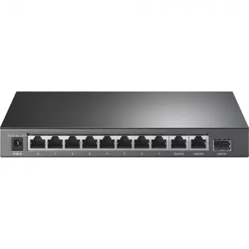 TP-Link 8-Port 10/100Mbit/s + 3-Port Gigabit Desktop Switch mit 8-Port PoE+
