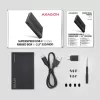 HDD/SSD-Gehäuse Axagon EE25-GTR USB-C 3.2 Gen 2 Schwarz 2,5 Zoll