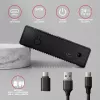 Axagon EE35-GTR USB-C 5Gbps - SATA 6G, 3.5 RIBBED box BLACK - USB Typ C HDD-Gehäuse 3,5 Zoll