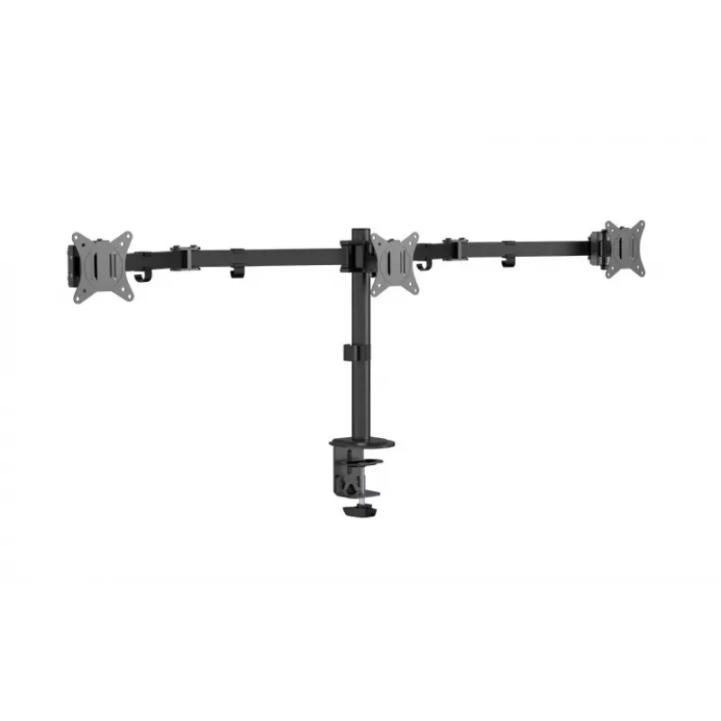 Gembird MA-D3-01 verstellbarer Tischhalter für 3 Monitore, 17–27 Zoll, bis 7 kg