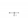 Gembird MA-D3-01 verstellbarer Tischhalter für 3 Monitore, 17–27 Zoll, bis 7 kg