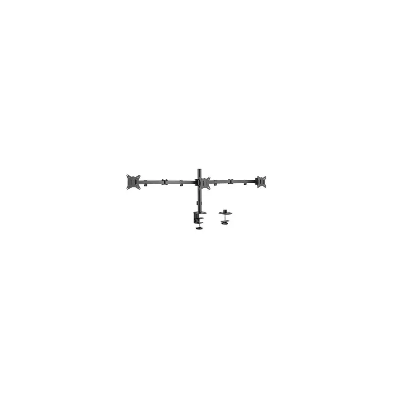 Gembird MA-D3-01 verstellbarer Tischhalter für 3 Monitore, 17–27 Zoll, bis 7 kg