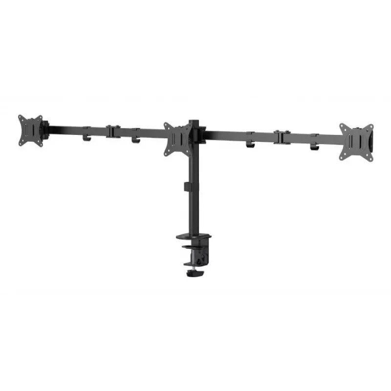 Gembird MA-D3-01 verstellbarer Tischhalter für 3 Monitore, 17–27 Zoll, bis 7 kg