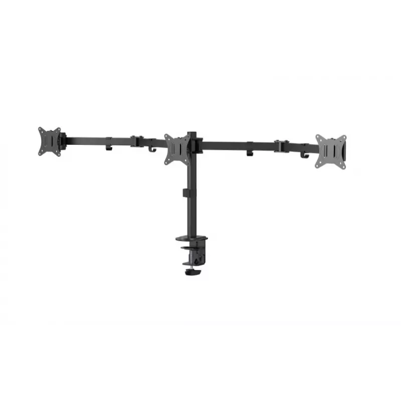 Gembird MA-D3-01 verstellbarer Tischhalter für 3 Monitore, 17–27 Zoll, bis 7 kg
