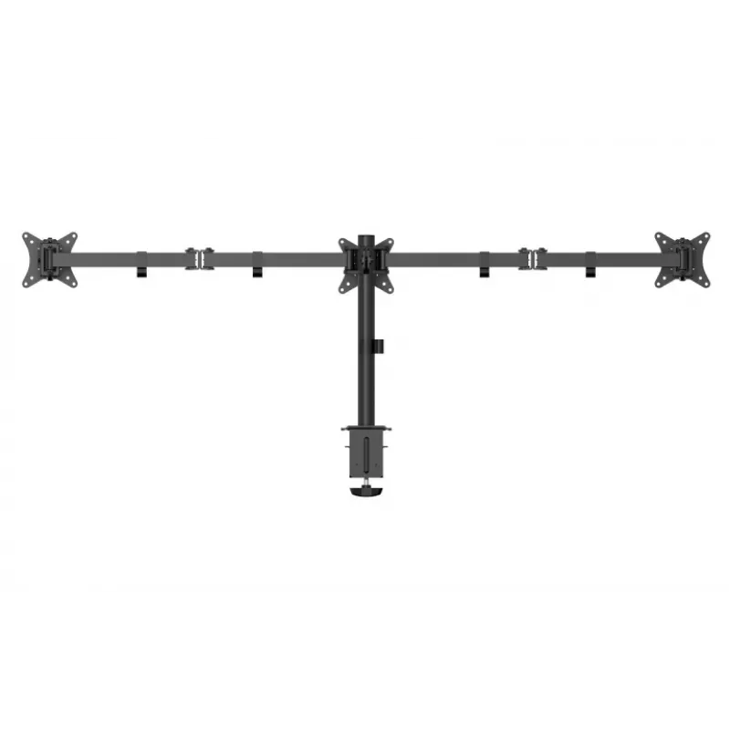 Gembird MA-D3-01 verstellbarer Tischhalter für 3 Monitore, 17–27 Zoll, bis 7 kg