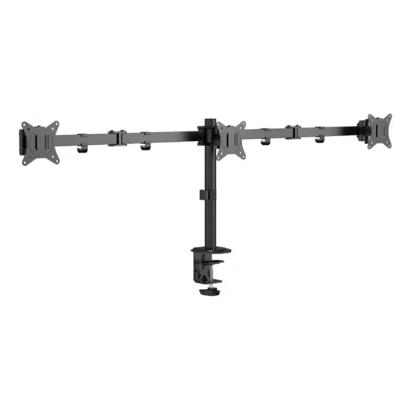 Gembird MA-D3-01 verstellbarer Tischhalter für 3 Monitore, 17–27 Zoll, bis 7 kg
