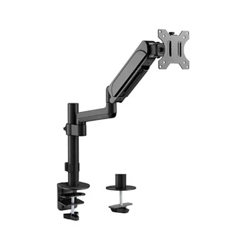Monitorhalterung GEMBIRD MA-DA1P-01 — 1-armige Tischhalterung für 17–32 Zoll Bildschirme, VESA 75x75–100x100, max. Belastung 9 kg, schwarz