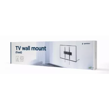 TV-Halterung Gembird WM-55F-02 schwarz, für 32–55 Zoll Bildschirme, max. Belastung 40 kg, VESA 200x200–400x400, schlank 2,5 cm