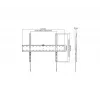 TV-Halterung Gembird WM-70F-01 Schwarz für 37-Zoll–70-Zoll-Fernseher, 40 kg, VESA 200x200–600x400, 2,5 cm flach