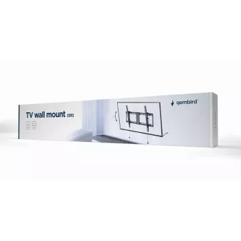 TV-Wandhalterung GEMBIRD WM-80T-01 für 37–80 Zoll Bildschirme, Stahl, neigbar -12°/+3°, VESA 200x200–600x400, 70 kg