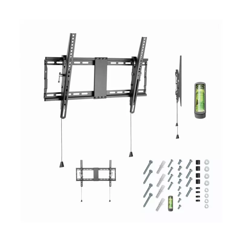 TV-Wandhalterung GEMBIRD WM-80T-01 für 37–80 Zoll Bildschirme, Stahl, neigbar -12°/+3°, VESA 200x200–600x400, 70 kg